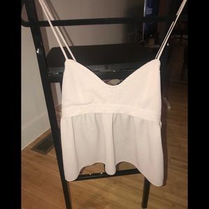 Open back crop flowy urban outfitters top